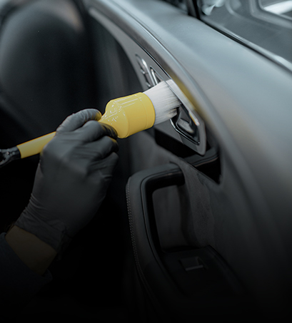 Interior detailing — vacuumed and wiped-down car cabin